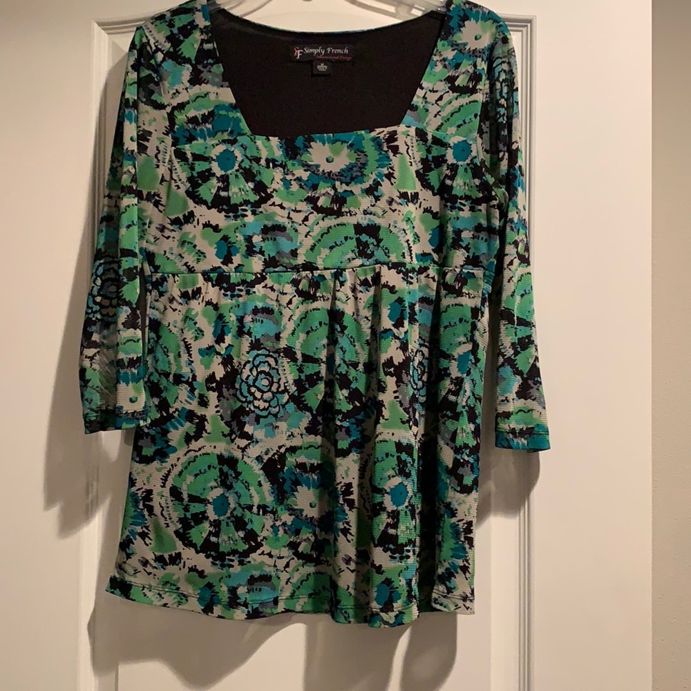 Simply French 3/4 sleeve blouse